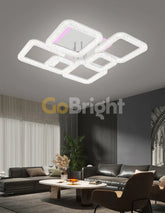 Lustra LED cu Telecomanda Safir 3 Tipuri de Lumini RGB 110W Alb